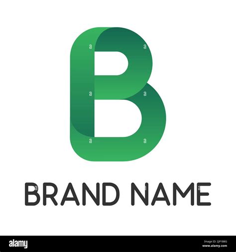 Color Letter B For Business Brand Logo Vector Illustration Isolated On