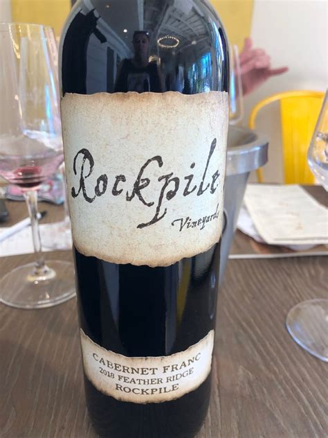 Rockpile Vineyards Cabernet Franc Feather Ridge Usa California