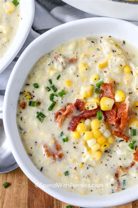 Thick Creamy Corn Chowder Recipe | Deporecipe.co