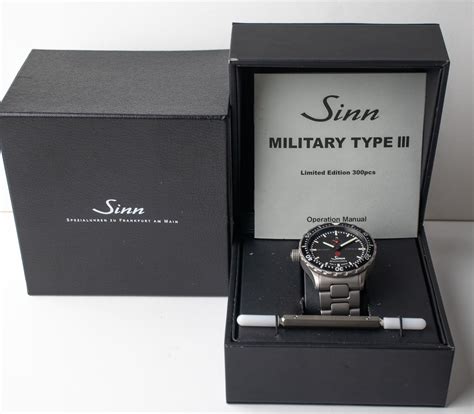 Sinn Military Type Iii Japan Limited Edition Belmont Watches