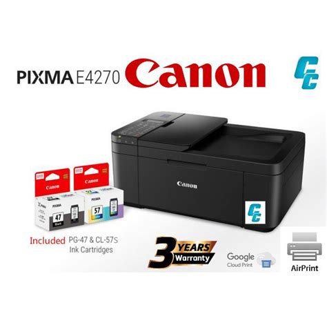 CANON PIXMA E4270 AIO WIFI PRINTER Print Scan Copy Fax TqkI Shopee