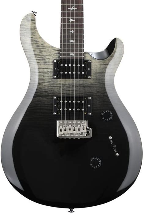 PRS SE Custom 24 Electric Guitar - Charcoal Fade - Sweetwater Exclusive