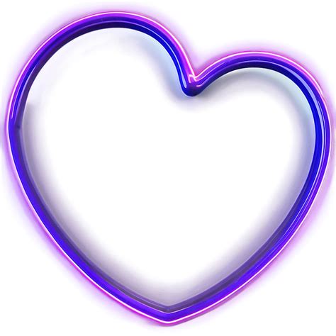 Neon Heart Light Png D Png Image