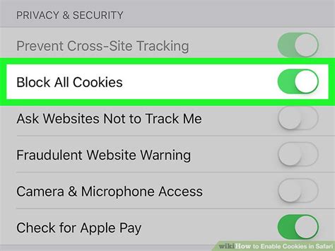 Ways To Enable Cookies In Safari Wikihow