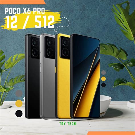 Jual POCO X6 PRO 12 512 GARANSI RESMI Yellow Di Seller TRY TECH ID