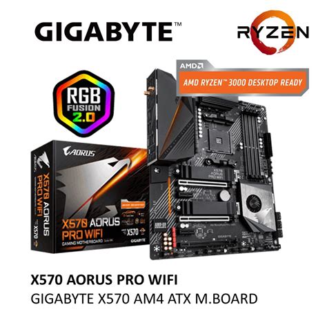 Gigabyte X570 Aorus Pro Wifi Motherboard Ga X570 Aoros Pro Wifi Shopee Malaysia