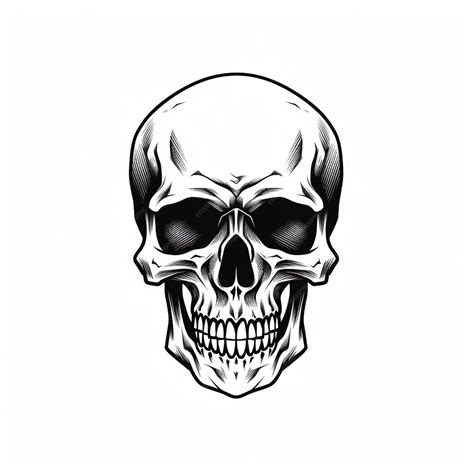 Premium Vector Hand Sketch Drawing Simple Hand Drawing Human Skull Reference Skeleton Half Masks