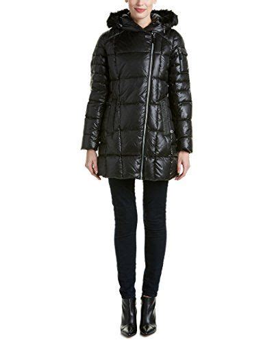 Marc New York By Andrew Marc Jillian 32 Laquer Puffer Faux Fur Coat