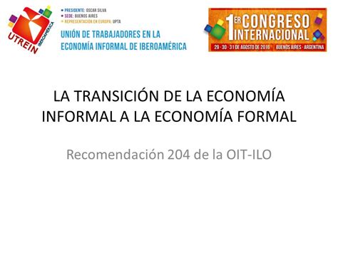 La TransiciÓn De La EconomÍa Informal A La EconomÍa Formal