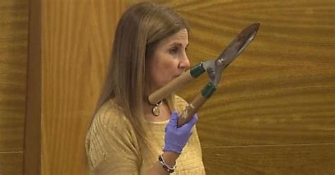 Prosecutor Holds Up The Pruning Shears A Woman Used To Lop Off Her Husband S Penis Imgur