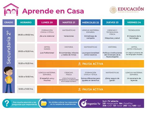 Horarios Primaria Sep Tv Aprende En Casa Hot Sex Picture