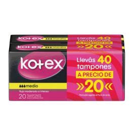 KOTEX TAMPONES MEDIO 2X1 40 UNIDADES Farmashop