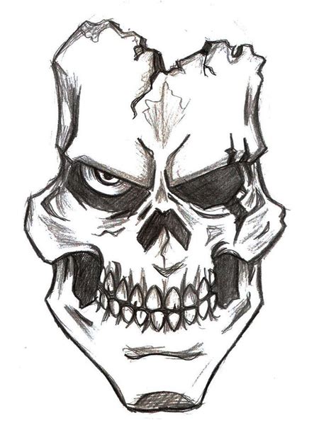 Bildergebnis F R Skull Drawing Skulls Drawing Easy Skull Drawings