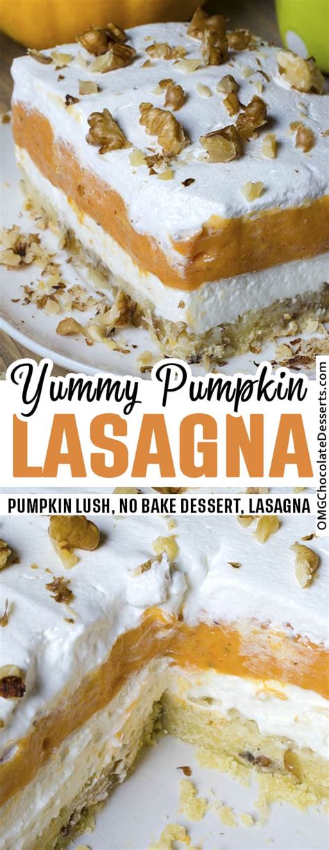 Pumpkin Lasagna Homemade Pumpkin Dessert Recipe