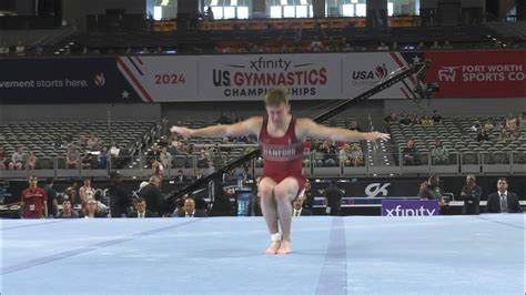 Ian Gunther Floor Exercise 2024 Xfinity U S Championships Senior Men Day 2 Youtube