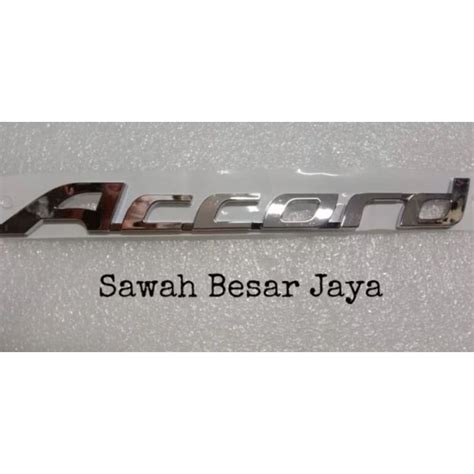 Jual Emblem Logo Tulisan Nama Mobil Pintu Bagasi Belakang Honda Accord