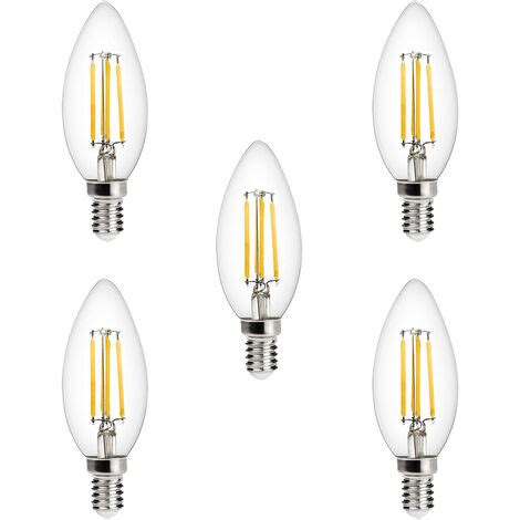 Litecraft Light Bulb E14 Small Edison Screw Filament Cool White LED 5