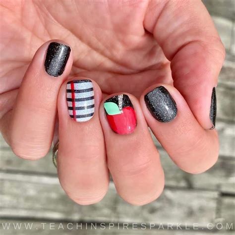 Teacher Nail Art Teacher Nails School Nails Back To School Nails