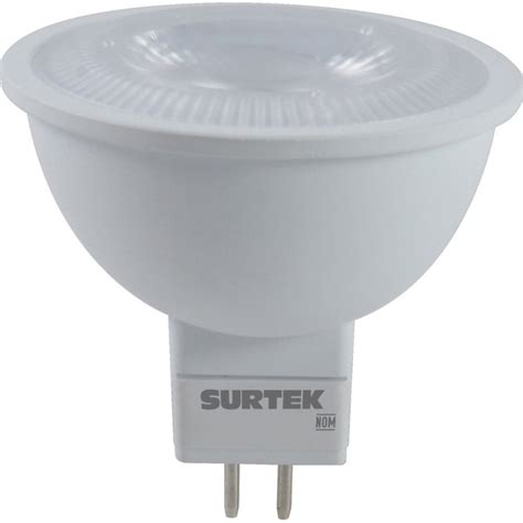 Foco LED MR16 4 5W luz cálida base GU5 3 Surtek FMC4 Urrea store