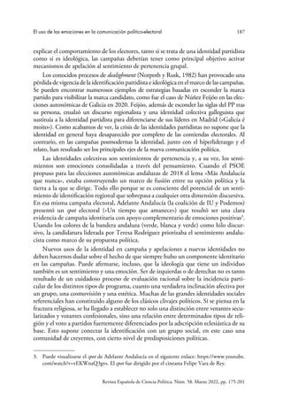 El Uso De Las Emociones En La Comunicaci N Pol Tico Electoral Pdf