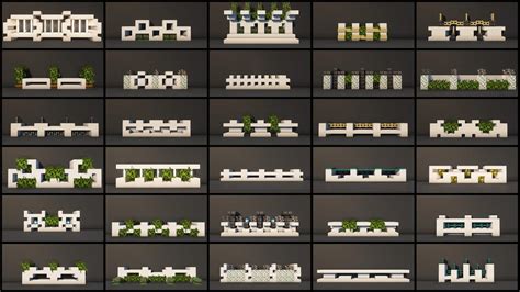 30 Minecraft Quartz Wall And Fence Design Ideas For Your Modern House Youtube