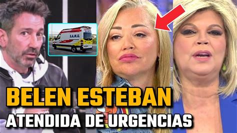 Belén Esteban ABANDONA de URGENCIA SÁLVAME por un PERCANCE de SALUD