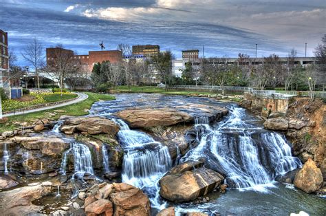 Reedy River Falls Park Greenville South Carolina Photograph By James