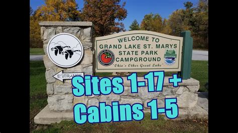 Grand Lake St Marys State Park Campground Sites Cabins