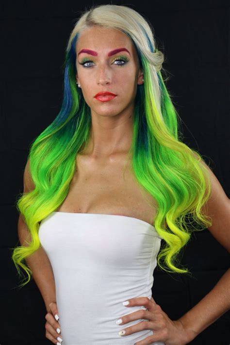 Pravana Show Us Your Vivids Contest Neon Blue Neon Green Neon