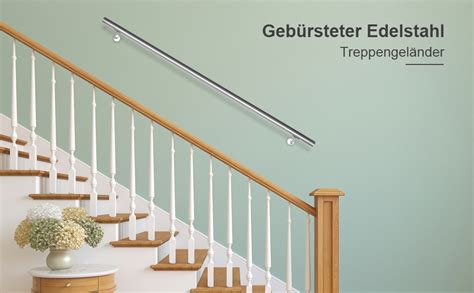 Tubiaz Edelstahl Handlauf Treppengeländer Rutschfester Handlauf 140 cm