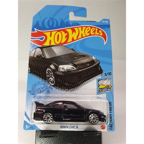 Hot Wheels Honda Civic Si Preto Lote J 2021 Velozes E Furiosos Fast