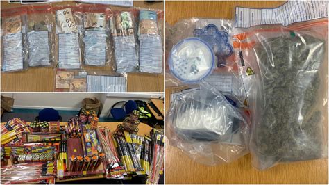 In Pictures Two Arrests Made Plus Cash Drugs And Fireworks Seized