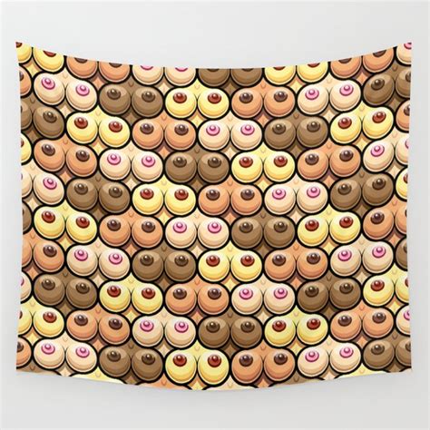 Hot Boobs And Sexy Tits Bachelor Party Gift Seamless Pattern Design