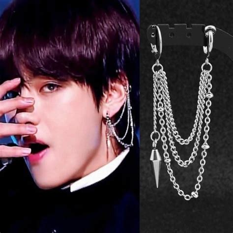 Kpop Style Bts Got7 Stainless Steel Earring Bts Earrings Grunge Accessories Punk Earrings