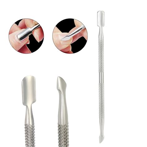 Aliexpress Buy Stainless Steel Cuticle Nail Pusher Spoon Remover