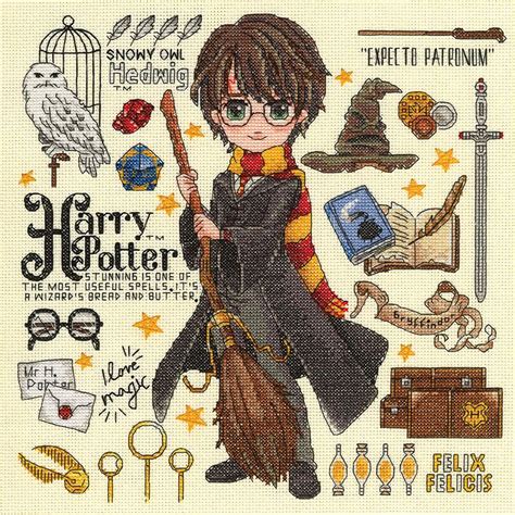 Kit Point De Croix Compt Harry Potter Dimensions