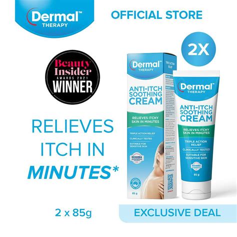 Dermal Therapy Anti Itch Soothing Cream 85g Bundle Of 2 Shopee Singapore