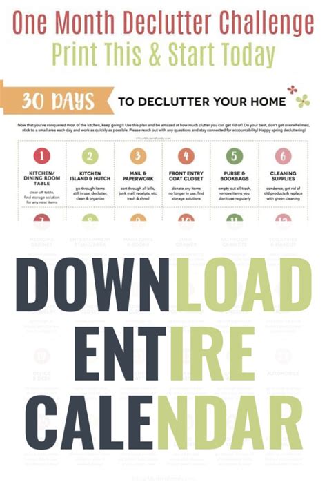 Declutter Your Home in 30 Days with this Free Declutter Challenge!