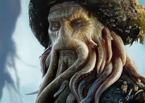 Artstation Davy Jones Michael Nothdurft Pirata Desenho Tattoo