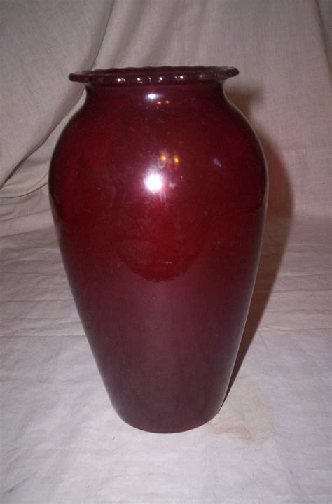 Vintage Ruby Red Glass Vase