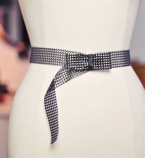 Diy Metallic Studded Leather Bow Belt Bow Belt Diy Fashion