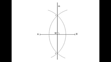 Constructing The Perpendicular Bisector Of A Line Segment Youtube