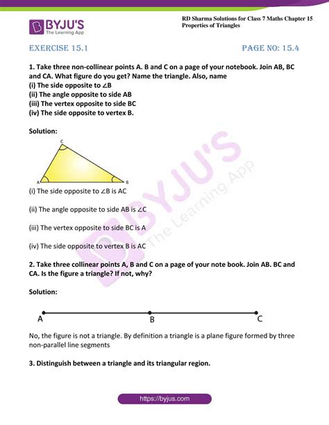 Class Th Maths Triangle And Its Properties