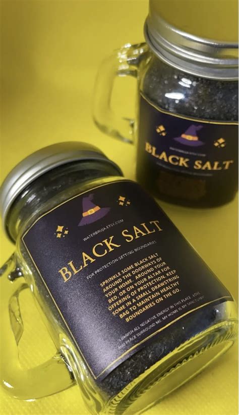 Black Salt Housewarming Gift Protection Salt Ritual Salt Remove