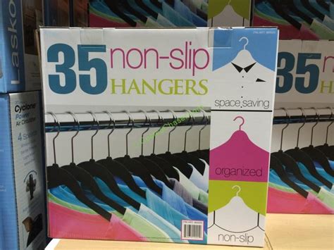 Flocked Non-Slip Hangers 35 pack 1/8 ” Wide – CostcoChaser