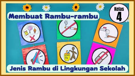 Cara Menggambar Rambu Rambu Di Lingkungan Sekolah Tugas Bahasa