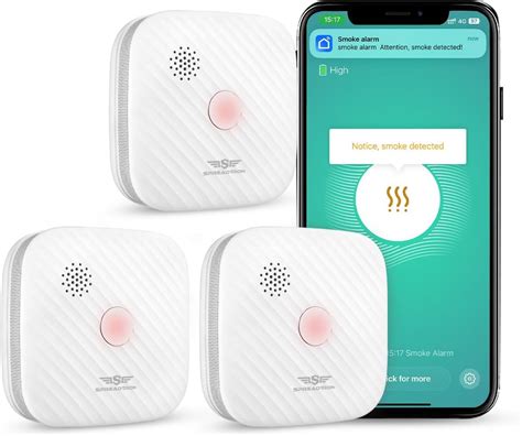 D Tecteur De Fum E Connect Wi Fi Konyks Firesafe Notifications En