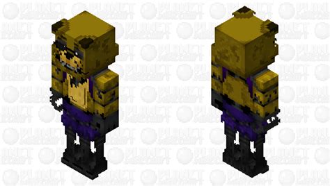 Golden Foxy Unknown Fnaf 1 Hoax Read The Comment Minecraft Skin