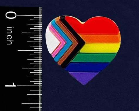 Prideoutlet Lapel Pins Progress Pride Daniel Quasar Heart