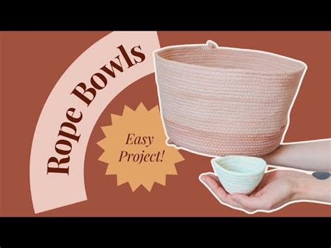 Tutorial How To Make A Rope Bowl YouTube